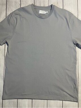 Topman Light Gray Crew Neck Short Sleeve Tee men's size M